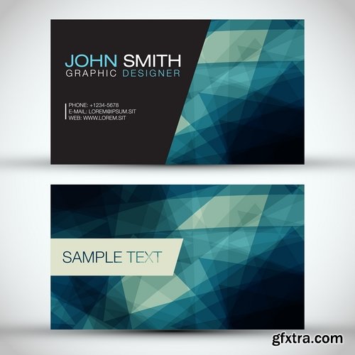 Collection of business cards templates #13-25 Eps