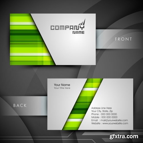 Collection of business cards templates #13-25 Eps