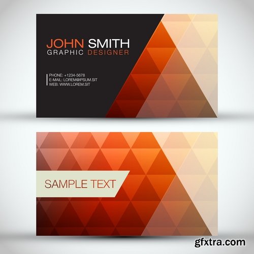 Collection of business cards templates #13-25 Eps