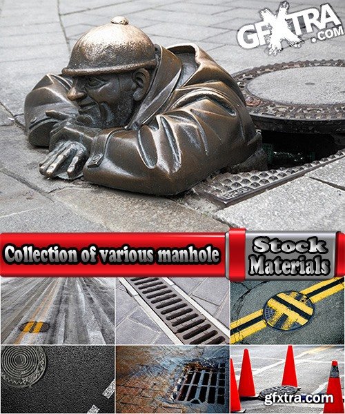 Collection of various manhole sewer drain runoff 25 HQ Jpeg