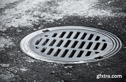 Collection of various manhole sewer drain runoff 25 HQ Jpeg