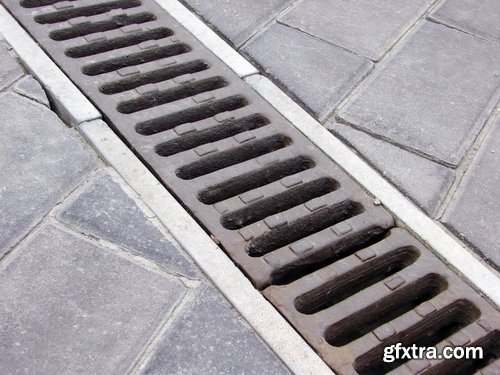 Collection of various manhole sewer drain runoff 25 HQ Jpeg