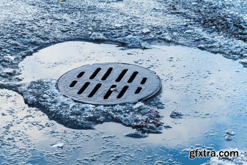 Collection of various manhole sewer drain runoff 25 HQ Jpeg
