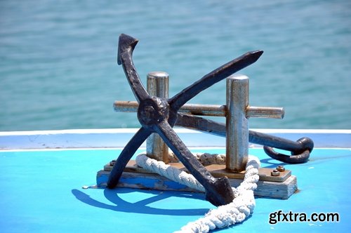 Collection of various ship anchored ship pier sea anchor chain 25 HQ Jpeg