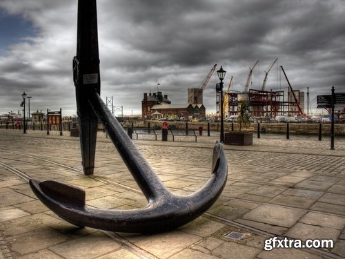 Collection of various ship anchored ship pier sea anchor chain 25 HQ Jpeg