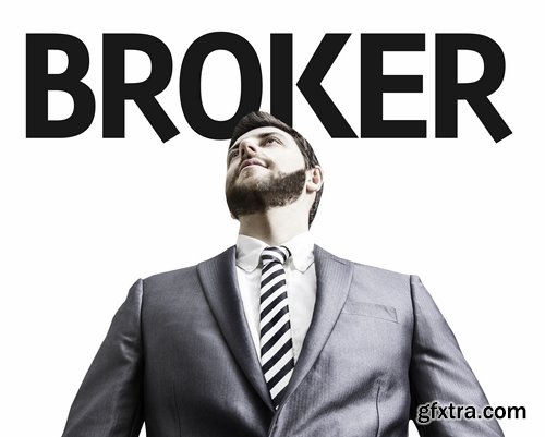 Collection broker businessman stock exchange trading 25 HQ Jpeg