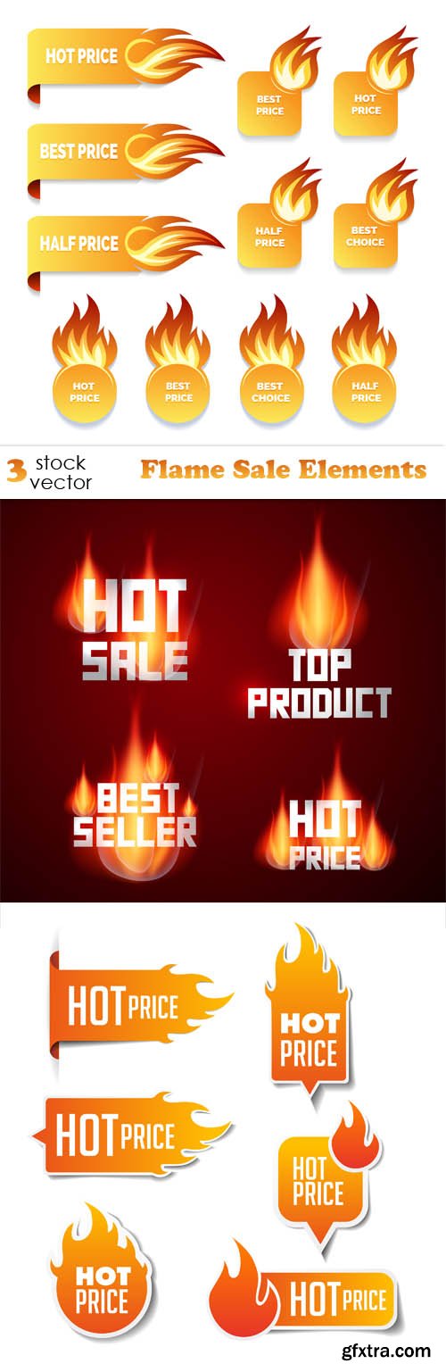 Vectors - Flame Sale Elements