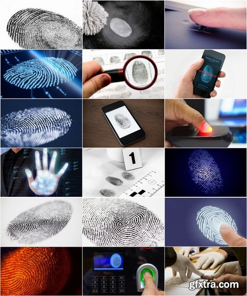 Collection fingerprint scanner laser scanning 25 HQ Jpeg