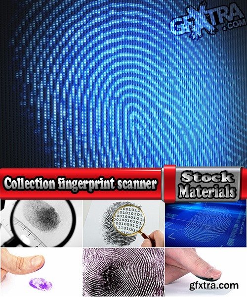 Collection fingerprint scanner laser scanning 25 HQ Jpeg