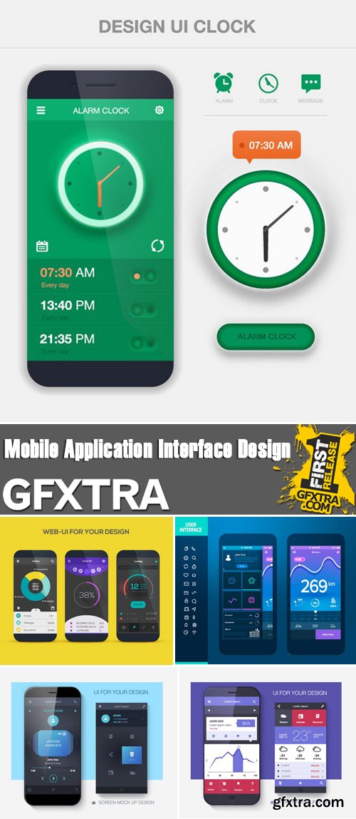 Stock Vectors - Mobile Application Interface Design