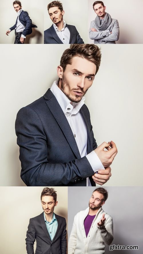 Stock Photos - Elegant & Positive Young Handsome Man