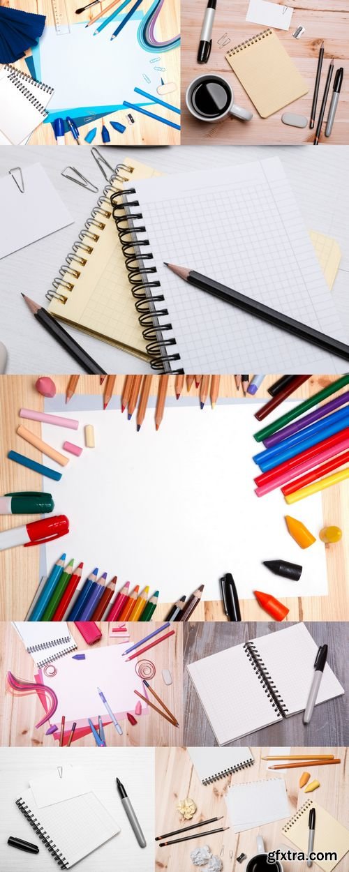 Stock Photos - Office & Drawing Equipment with Blank