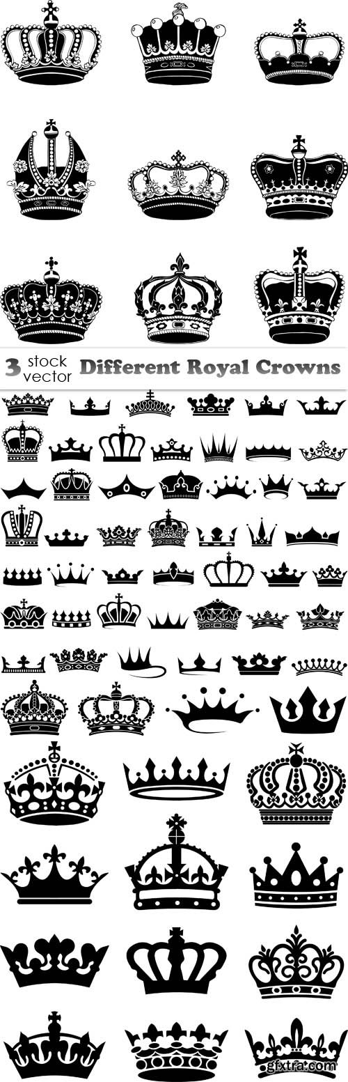 Vectors - Different Royal Crowns