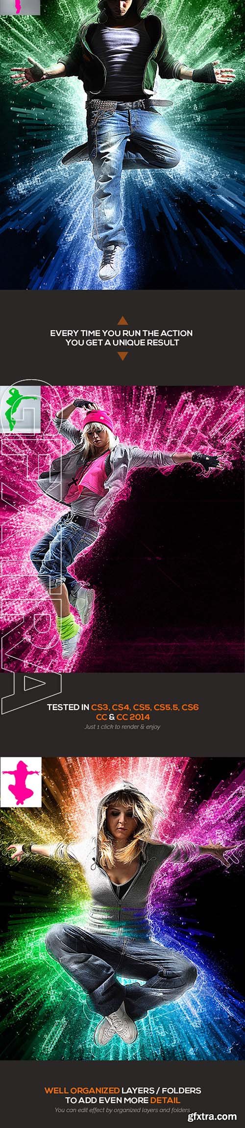 Energetic Ray 3 - Photoshop Action - GraphicRiver 10992617