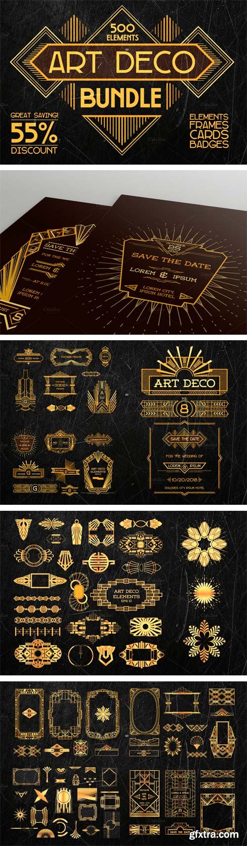 Art Deco Bundle 500 Elements (CM 229156)