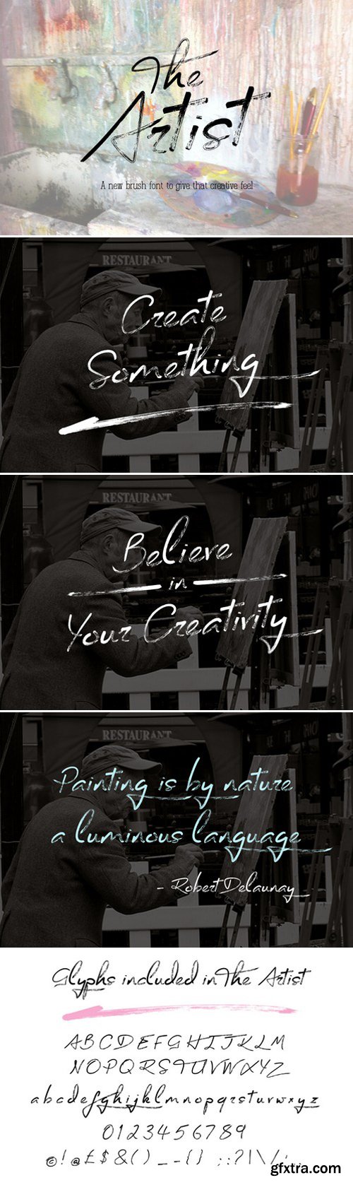 CM - The Artist - Brush font