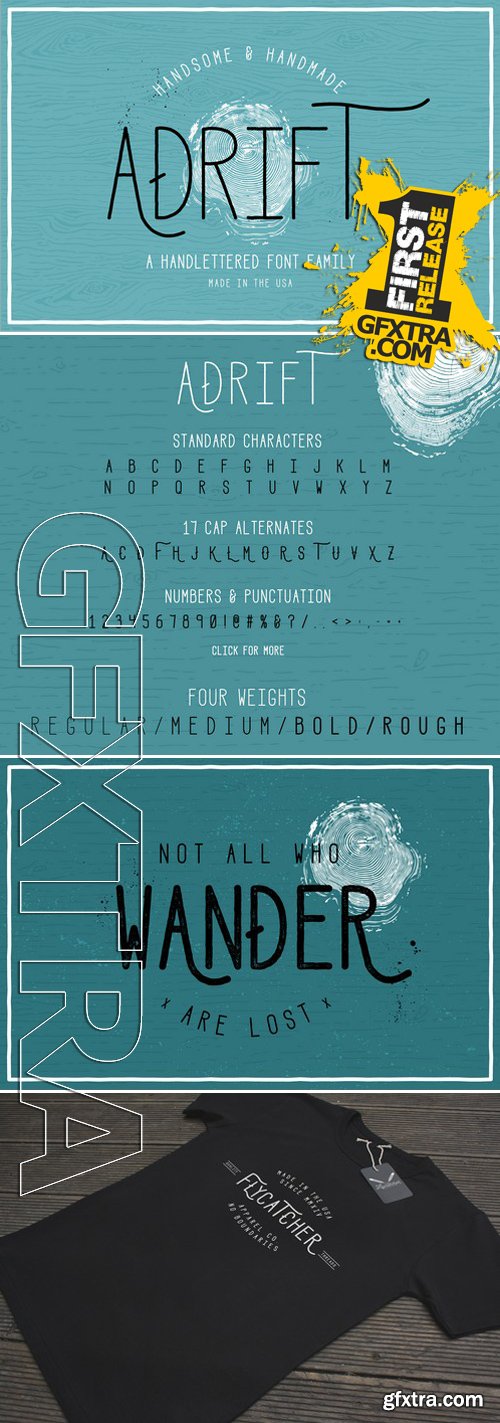 CM237211 - Adrift Font Pack