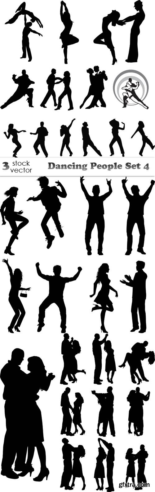 Vectors - Dancing People Set 4