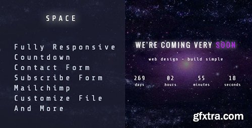 ThemeForest - Space - Responsive Coming Soon Template - RIP