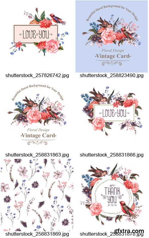 Amazing SS - Floral & Watercolor Design, 25xEPS