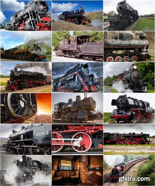 Collection of vintage steam locomotive train rails metal wheel 25 HQ Jpeg