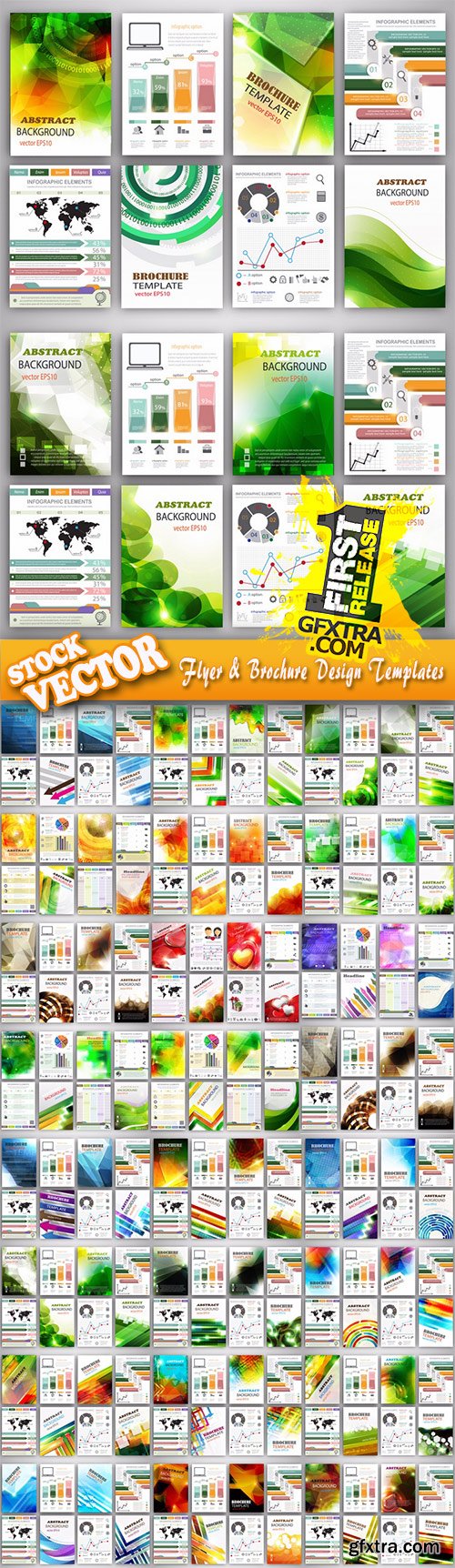 Stock Vector - Flyer & Brochure Design Templates, 25EPS