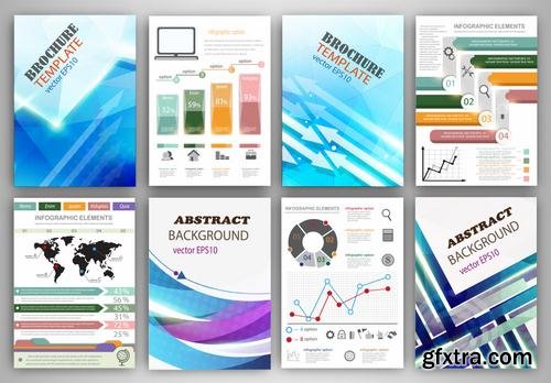 Stock Vector - Flyer & Brochure Design Templates, 25EPS