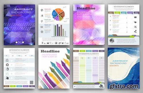 Stock Vector - Flyer & Brochure Design Templates, 25EPS