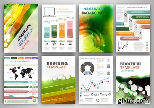 Stock Vector - Flyer & Brochure Design Templates, 25EPS