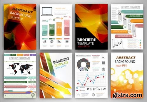 Stock Vector - Flyer & Brochure Design Templates, 25EPS