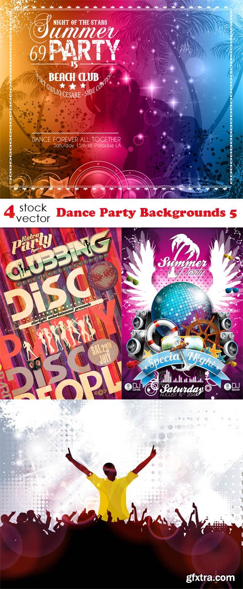 Vectors - Dance Party Backgrounds 5