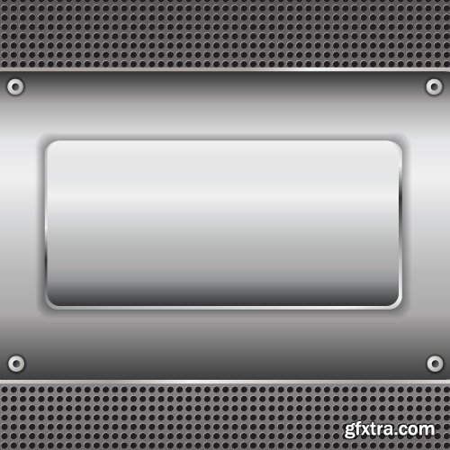 Stock Vectors - Metal background 8, 25xEPS