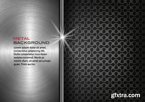 Stock Vectors - Metal background 8, 25xEPS