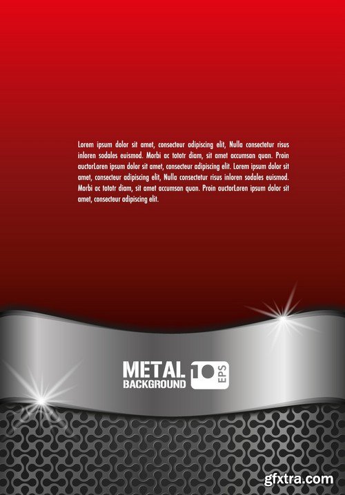 Stock Vectors - Metal background 8, 25xEPS