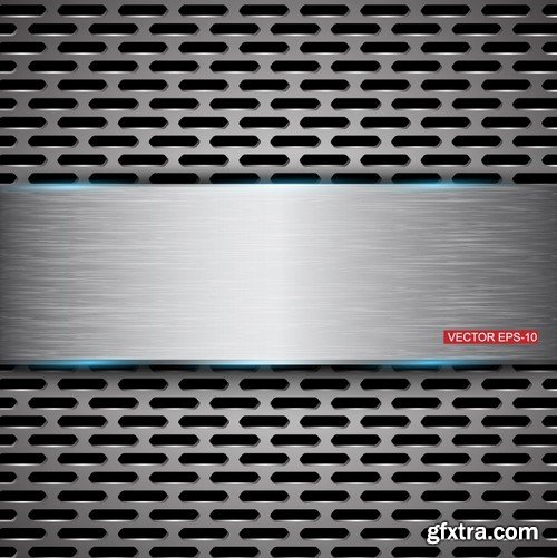 Stock Vectors - Metal background 8, 25xEPS