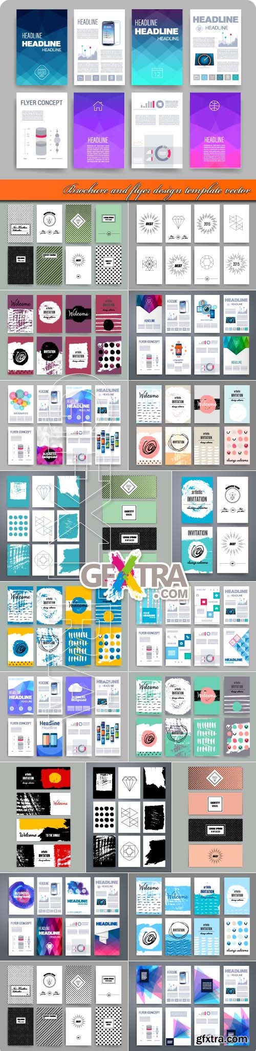 Brochure and flyer design template vector