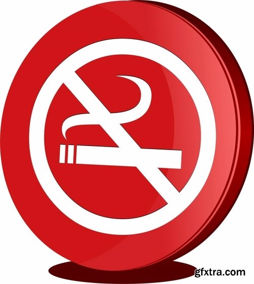 Collection of vector image sign stop sign prohibiting signs 25 Eps