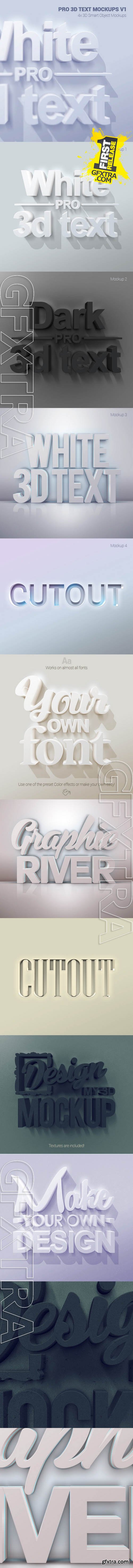 Pro 3D Text Mockups V1 - GraphicRiver 10911811