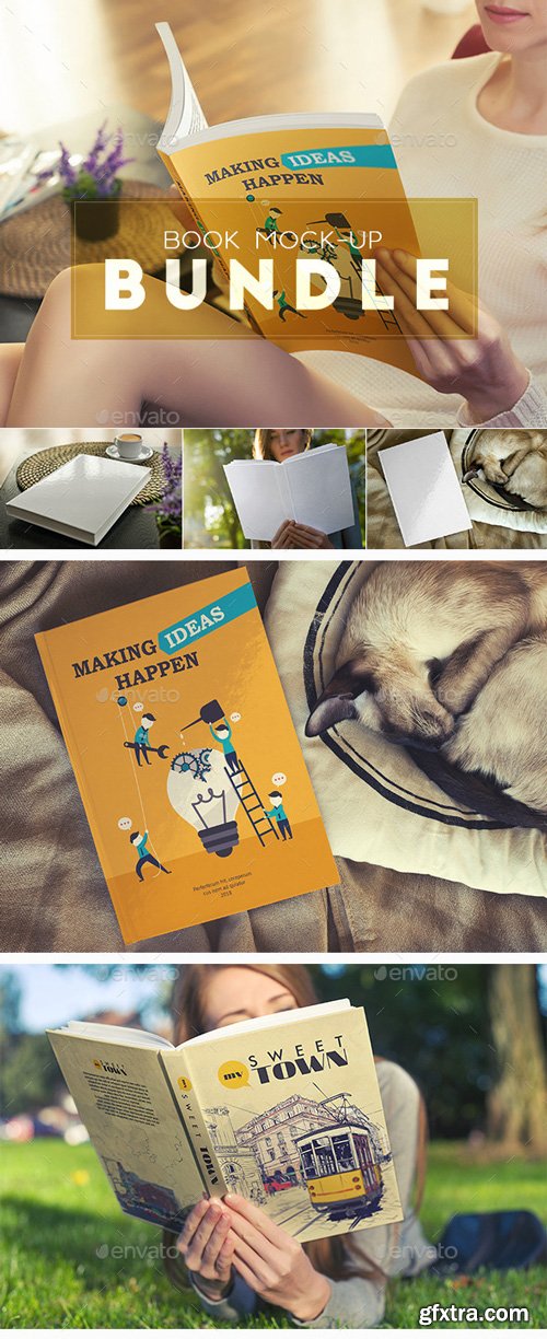 GraphicRiver - Book Mock-Up Bundle - 10938531