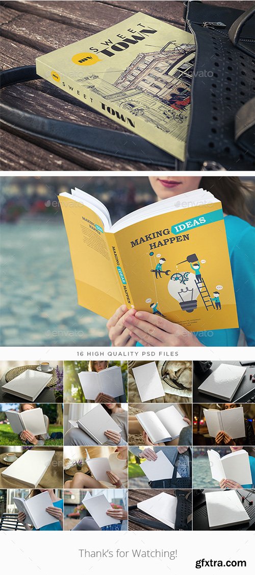 GraphicRiver - Book Mock-Up Bundle - 10938531