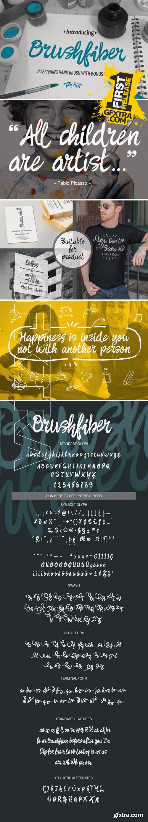 CM239920 - Brushfiber Typeface with Bonus