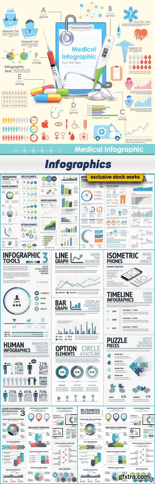 Infographics 6x EPS