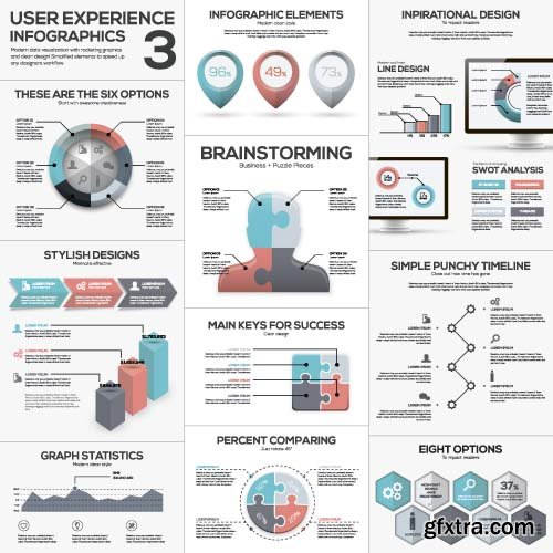 Infographics 6x EPS