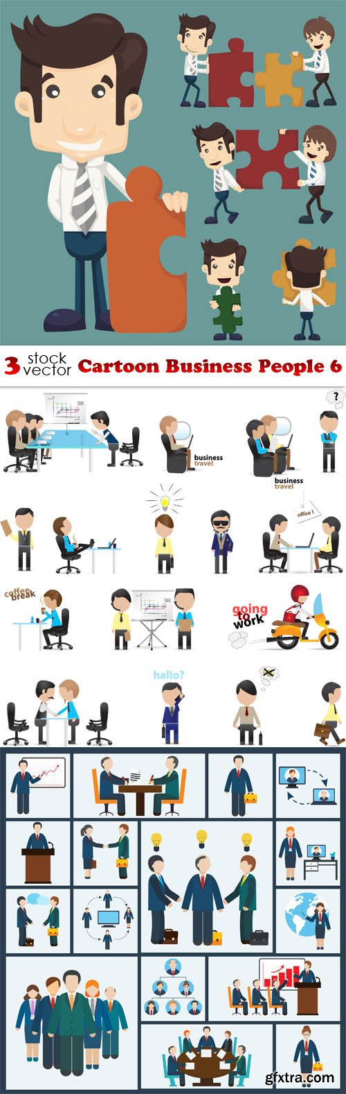 Vectors - Cartoon Business People 6