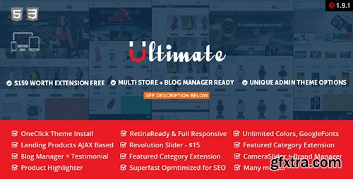 ThemeForest - Ultimate v1.0 - Responsive Magento Theme