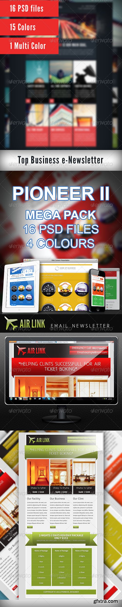 GraphicRiver Pioneer E-Newsletter Bundle 6497866