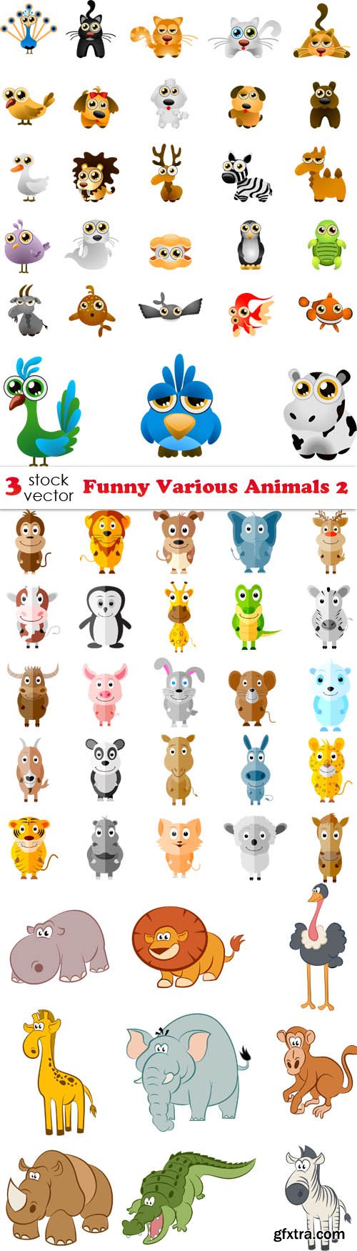 Vectors - Funny Various Animals 2