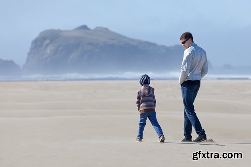 Collection dad walking with baby sunset beach bike trip 25 HQ Jpeg