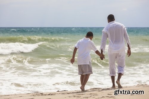 Collection dad walking with baby sunset beach bike trip 25 HQ Jpeg