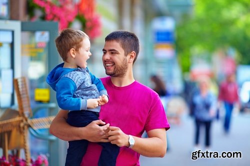 Collection dad walking with baby sunset beach bike trip 25 HQ Jpeg